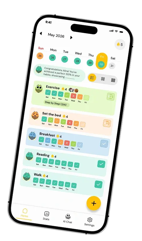 HabitBee Home Screen